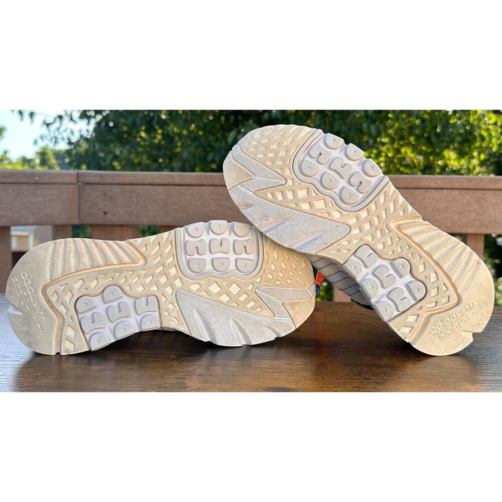 Ivy Park X Adidas Nite Jogger Boost FX3239 Beige Orange Trail Sneakers Mens 7.5 - Picture 14 of 16
